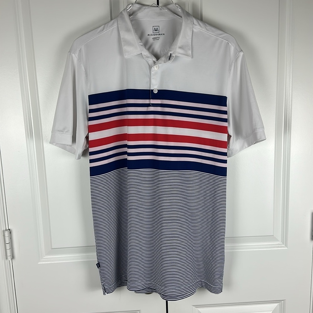 Mizzen+Main Striped Versa Polo Shirt - Picture 2 of 8